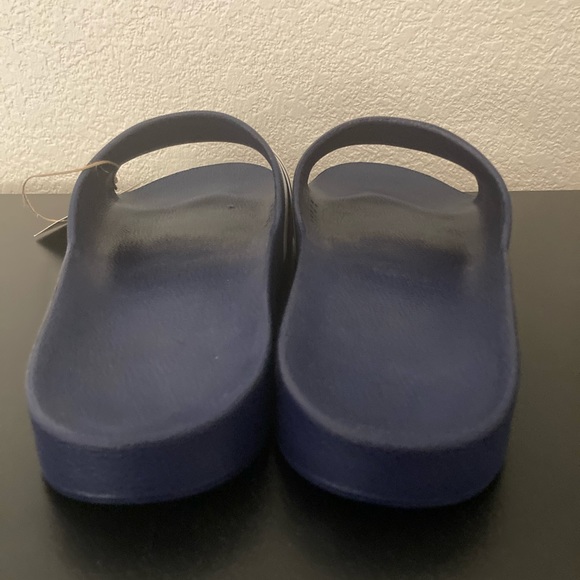 NEW MENS ADIDAS SHOWER POST SWIM SLIDES SZ 11 12 F35542 COMES WITH A BOX BLUE - Picture 3 of 8